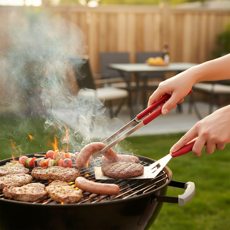 Bbq tongs & turner, , medium-null