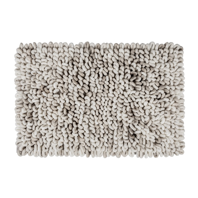 Wenko lerici χαλακι μπανιου 60x90cm - λευκο/γκρι, , medium