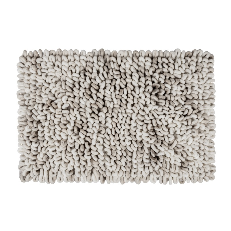 Wenko lerici χαλακι μπανιου 60x90cm - λευκο/γκρι, , medium-null