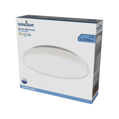 Sunlight led 24w ceiling light 2490lm 3cct ø350xh57mm