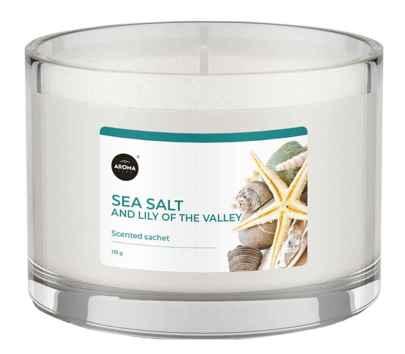Aroma candle sea salt & lily of the valley 115gr, , medium-null