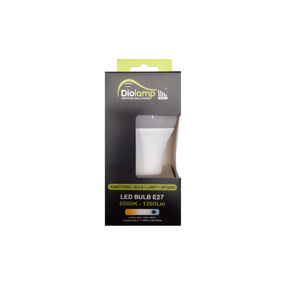 Diolamp led lamp 13w e27 6500k white light, White, medium