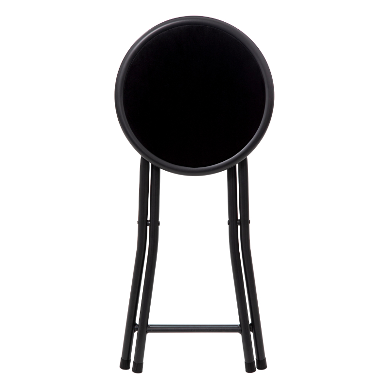 Product image: 5five velvet folding stool - black, , medium-null