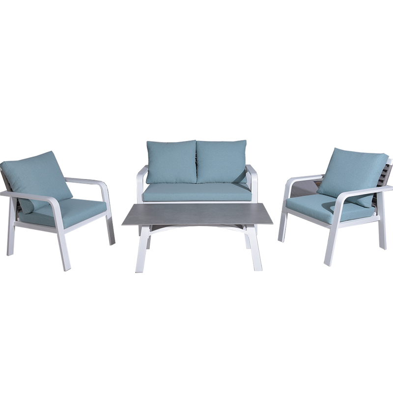 L.h garden set 4pcs aluminum garden lounge, , medium image number null