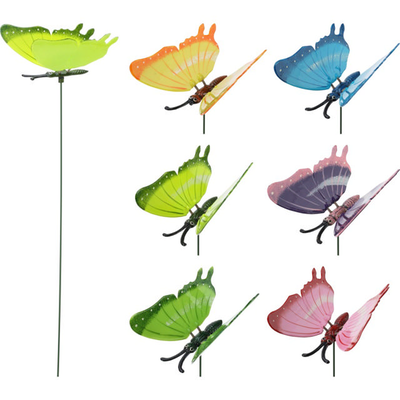 Butterfly decorative garden stick - assorted colors, , medium