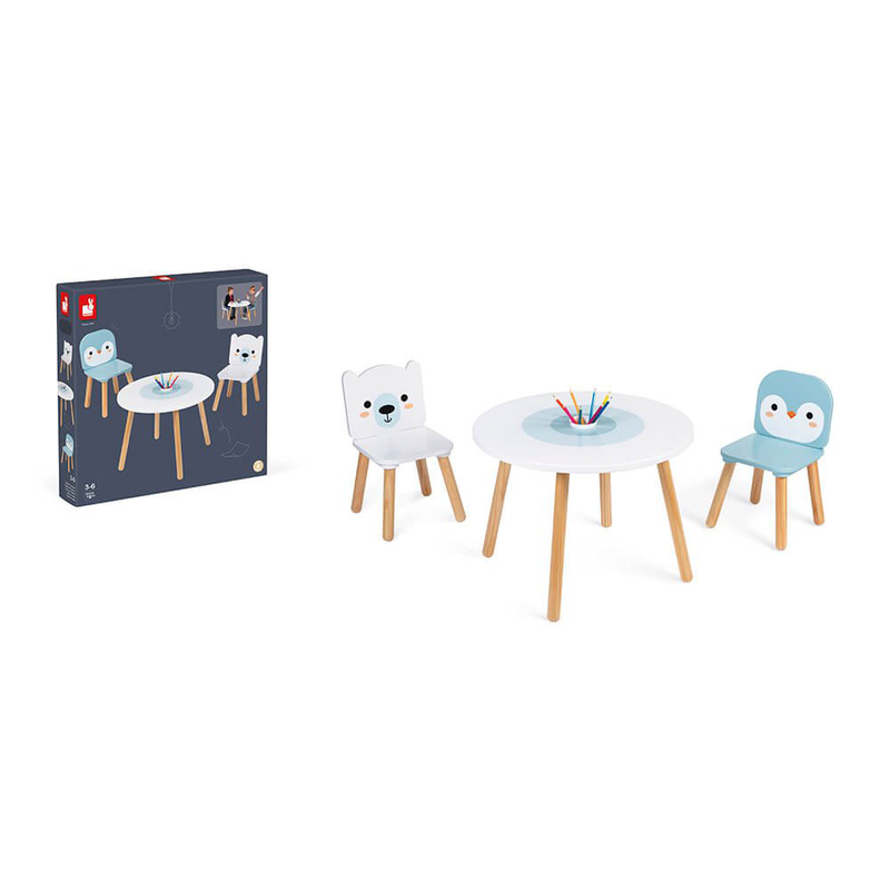 Product image: Table and 2 chairs - polar, , medium-null