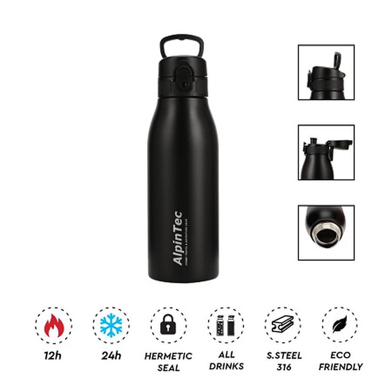 Alpin tec flask fellow 600ml black, , medium-null