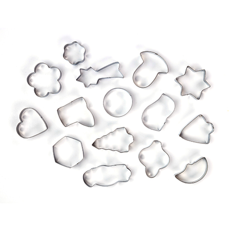 Product image: Nava misty stainless steel cookie cutters set 15pcs, , medium-null