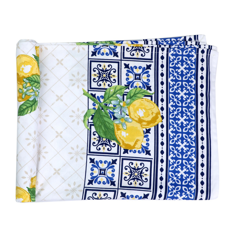 Product image: Lemon design cotton tablecloth 150x250, , medium-null