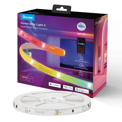 Govee led light strip rgbic smart Wi-Fi & bt w/protective coating 10m (matter), , medium
