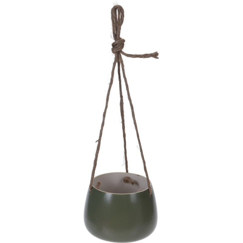 Flower pot with rope 14.5cm - assorted colors, , medium image number null