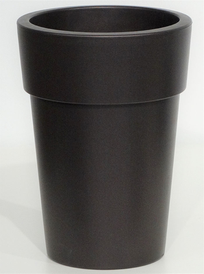 Viomes linea round high flowerpot 30x41cm 18ltr bro, , medium