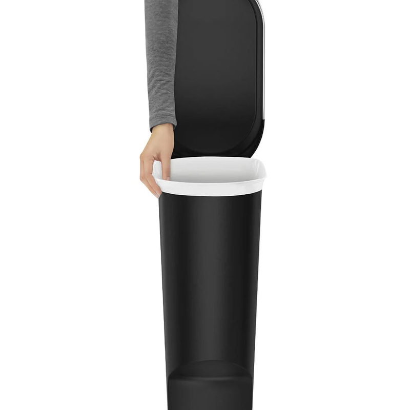 Simplehuman plastic bin 40l black-null
