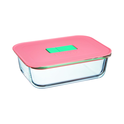 Luminarc joy box rectangular 104ml - pink lid, , medium