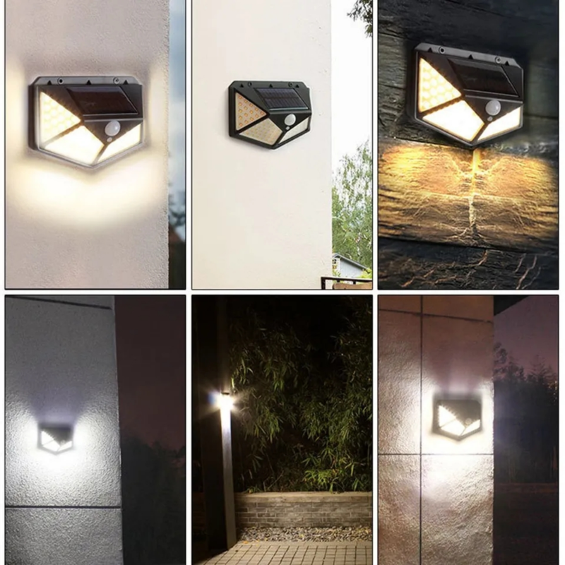 Product image: Επιτοίχιο ηλιακό φωτιστικό με φωτοκύτταρο-wall lamp sh-100b, , medium-null