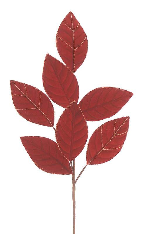 Branch with red leaves h.70cm, , medium-null
