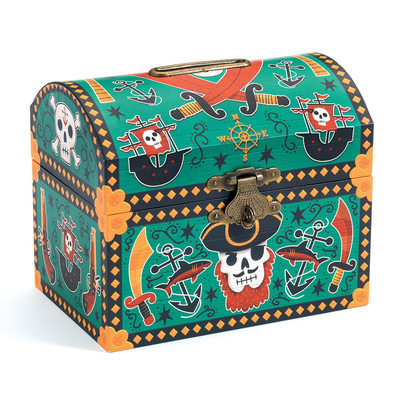 Pirate chest money box, , medium