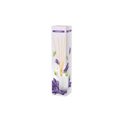 Differential aromatic space glass with liquid and sticks lavender, Λεβαντα, medium
