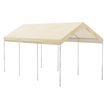L.h garden carport 3x6m beige