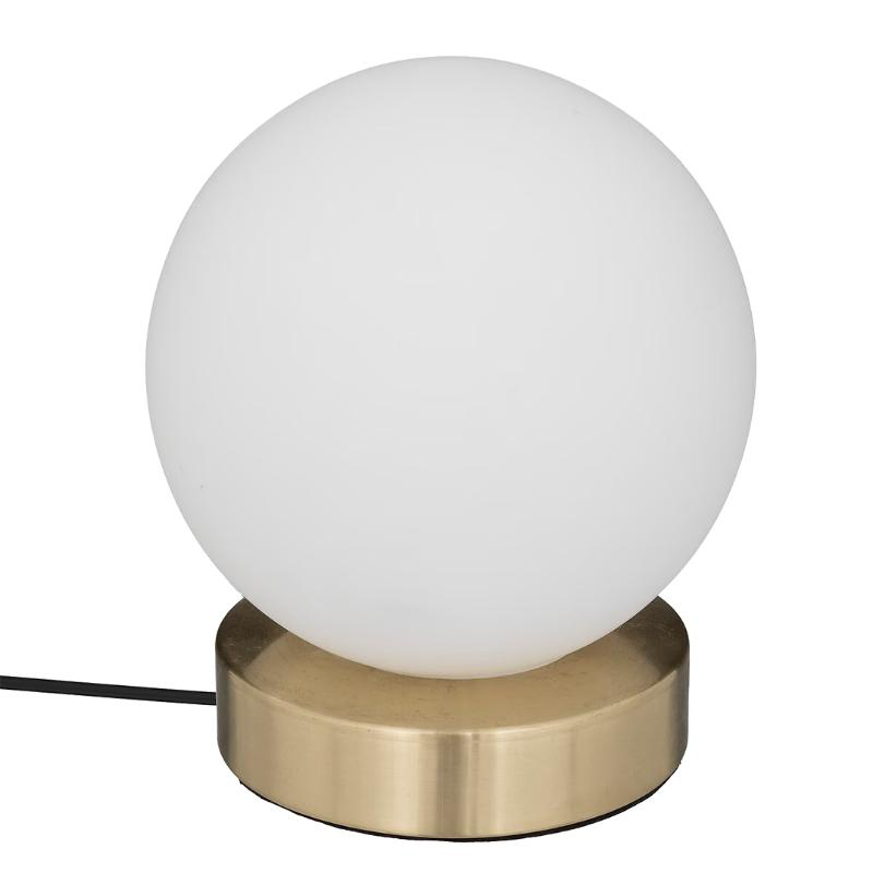 Atmosphera 'dris' 1xe14 (max.25w) table lamp glass white ip20 ø150xh160mm, , medium image number null