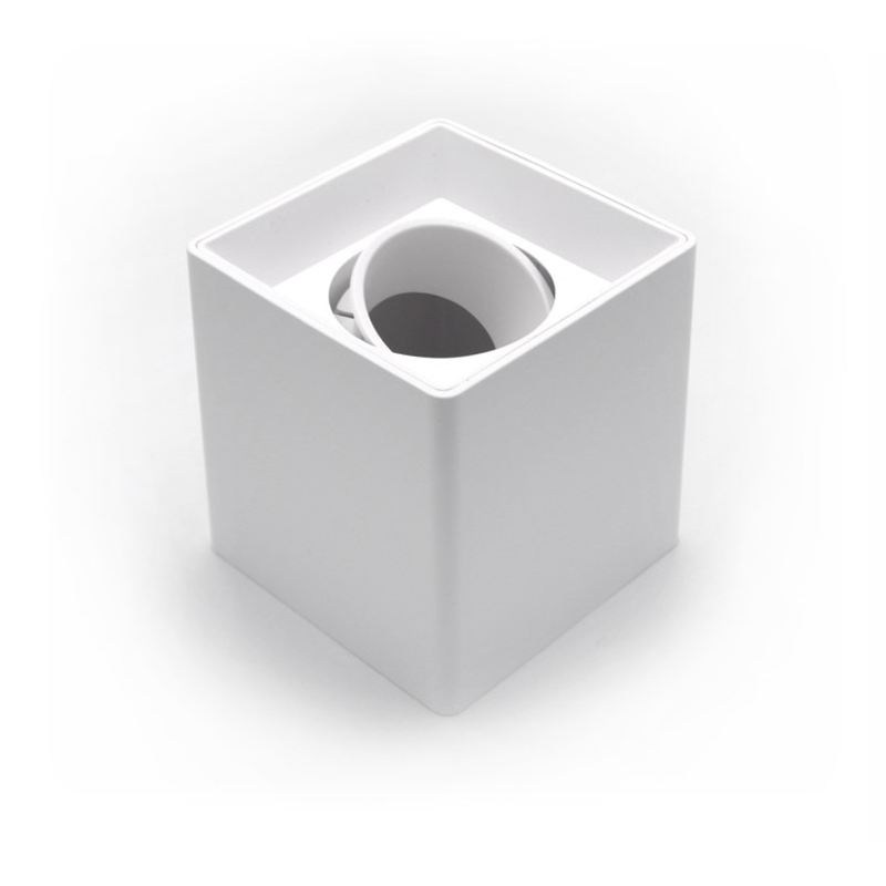 Spotlight gu10 φ96 square deep black-null