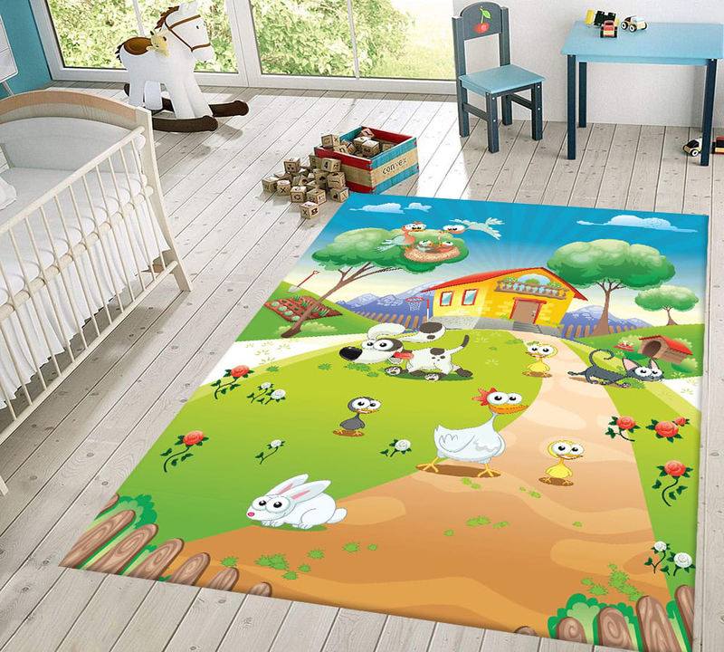 Micro polyester fabric, thickness 11 mm non slip faux leather underside, 100x150 cm, , medium-null