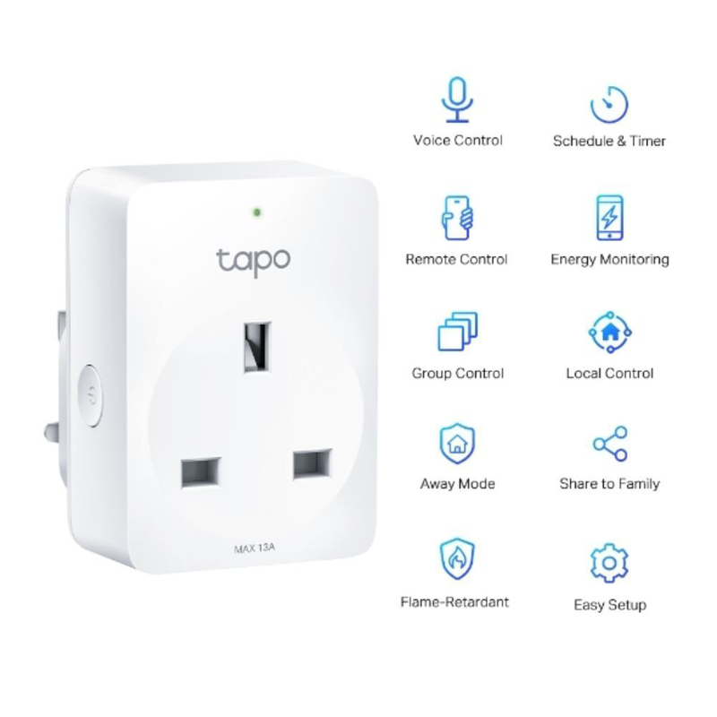 Tapo p110 mini smart Wi-Fi &pi;&rho;ί&zeta;&alpha; &mu;&epsilon; &pi;&alpha;&rho;&alpha;&kappa;&omicron;&lambda;&omicron;ύ&theta;&eta;&sigma;&eta; &epsilon;&nu;έ&rho;&gamma;&epsilon;&iota;&alpha;&sigmaf;, remote control, voice commands & &chi;&rho;&omicron;&nu;&omicron;&pi;&rho;&omicron;&gamma;&rho;&alpha;&mu;&mu;&alpha;&tau;&iota;&sigma;&mu;ό&sigmaf;, , medium-null