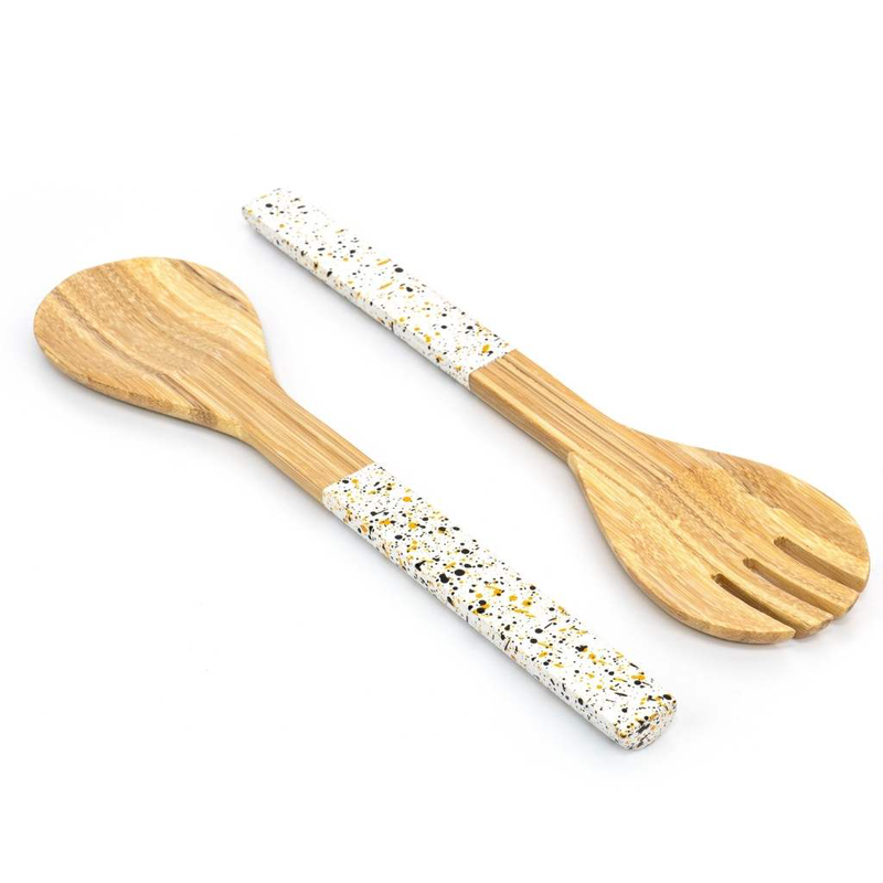 Bamboo salad tongs image number null