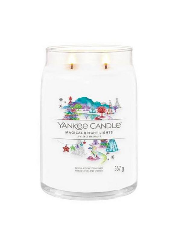 Yankee candles signature magical bright lights large jar candle 567gr, , medium-null
