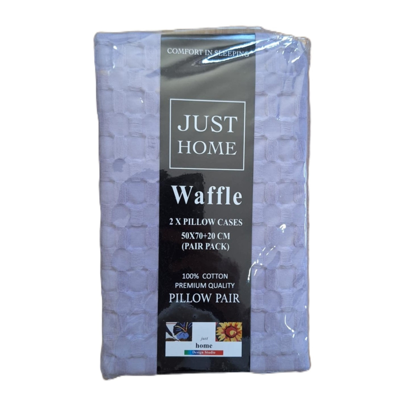 Waffle pillow pair 50x70cm - assorted colors, , medium-null