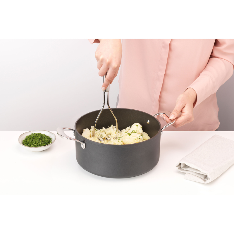 Product image: Brabantia stainless steel potato masher matt steel, , medium-null