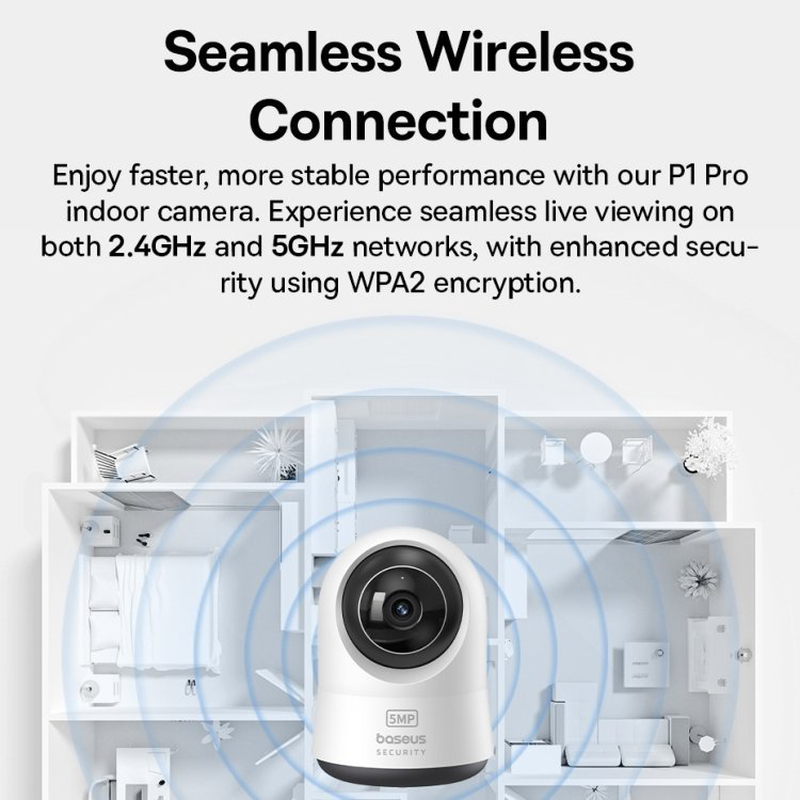 Baseus security p1 pro indoor camera 3k white eu, , medium-null