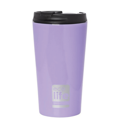 Ecolife coffee thermos 370ml lilac, , medium