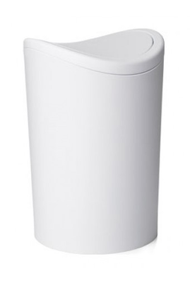 Tatay swing lid bin 6l - white