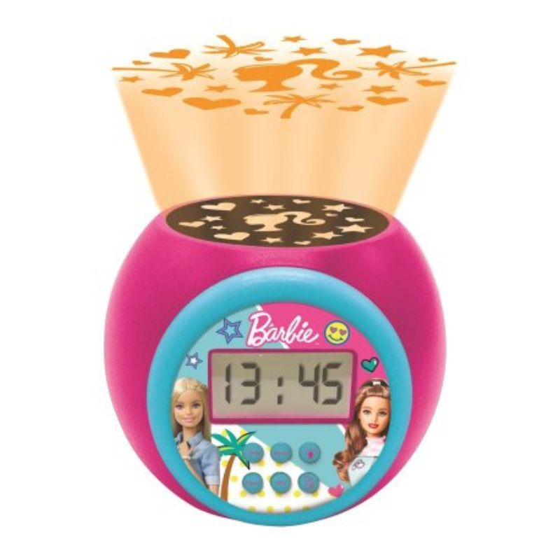 Lexibook barbie projector alarm clock with timer rl977sp, , medium-null