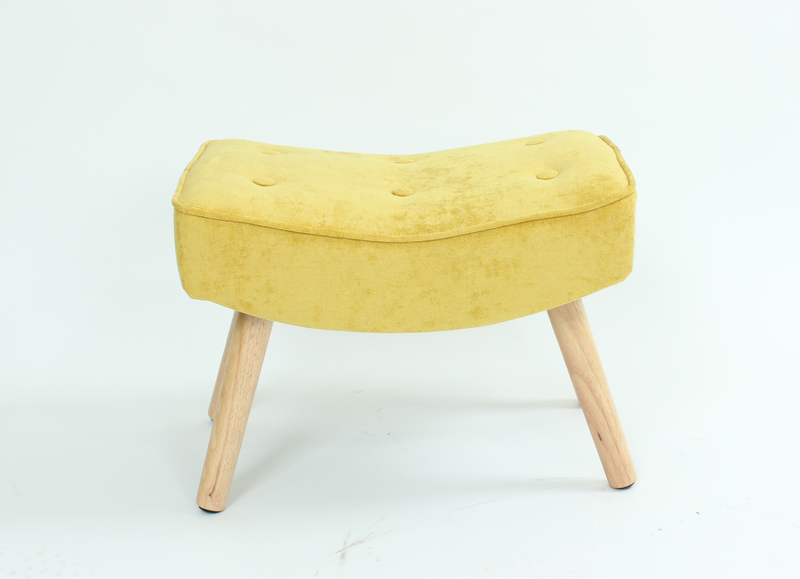 Nataly footstool - yellow, , medium-null
