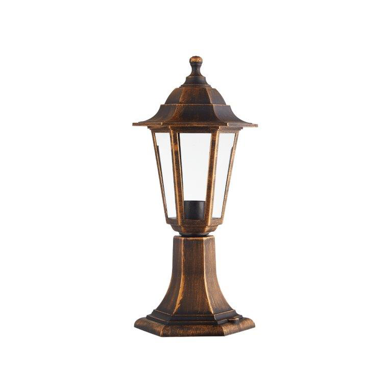 Sunlight hexagonal lantern post light 1xe27 ip44, , medium-null