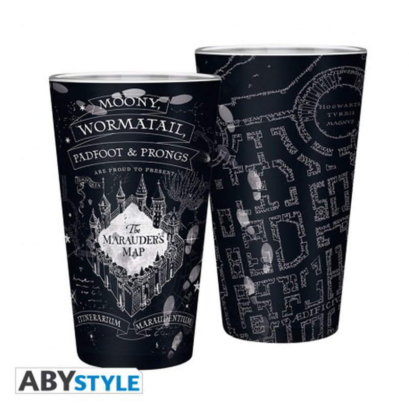 Abysse harry potter marauders map 400ml large glass, , medium-null