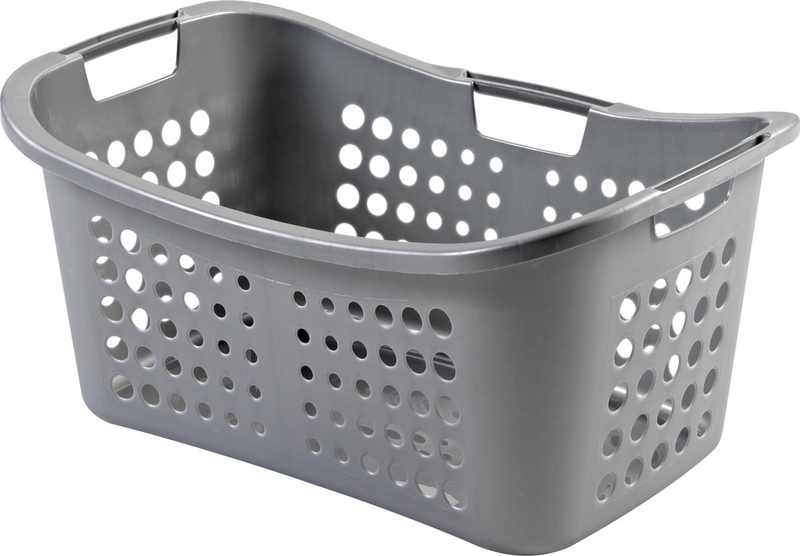 Curver laundry basket 50l grey, , medium-null