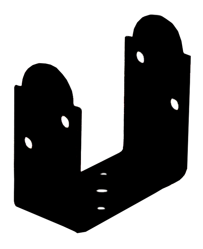 Product image: Post base connector 80mm black, , medium-null