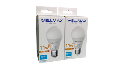 Wellmax-samsung  led lamp - [a60-11w-3000k-1055lm] [e27] [2-pcs], , medium