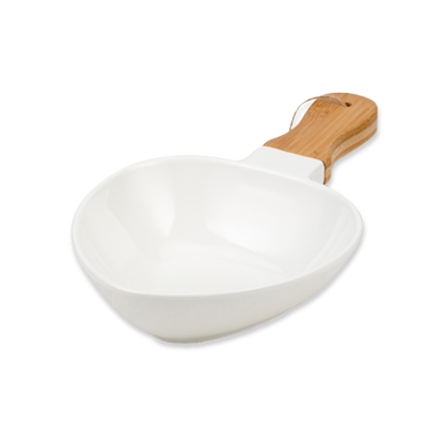 Nava terrestrial porcelain salad bowl 38cm, White, medium