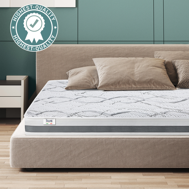 King size mattress 220x220 premium quality | height 20 cm | made in italy-null