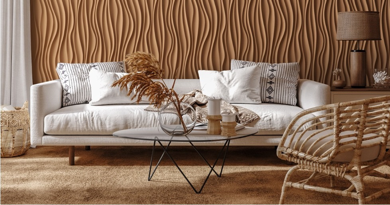 Beautywall γυψινα 3d πανελ τοιχου breeze 60x60cm 4pcs, , medium-null