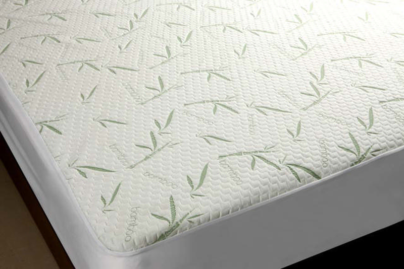 Bamboo mattress protector 200x120cm - white, , medium-null