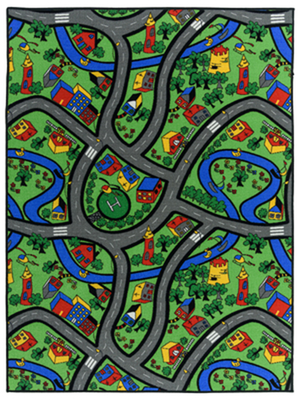 Playroom roads 133x180cm, , medium