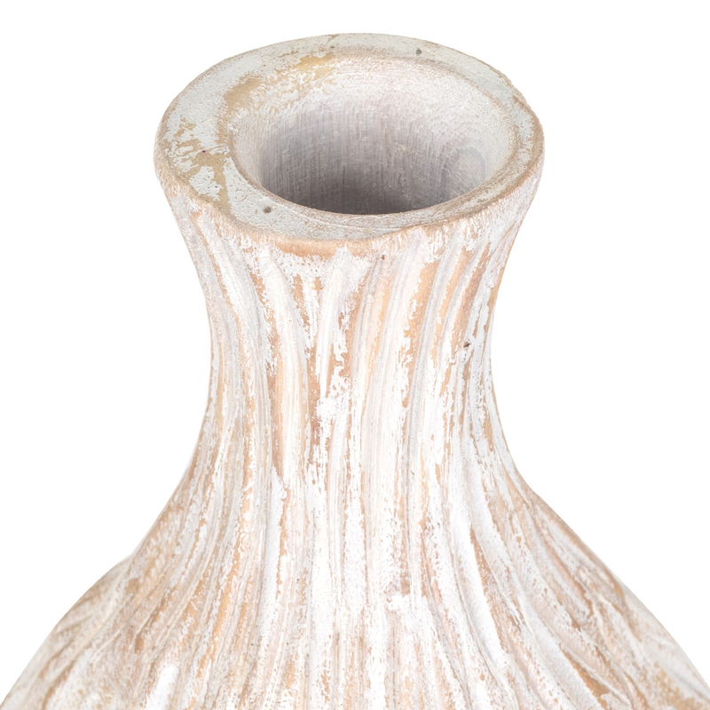 Wooden handcrafted vase small, , medium-null