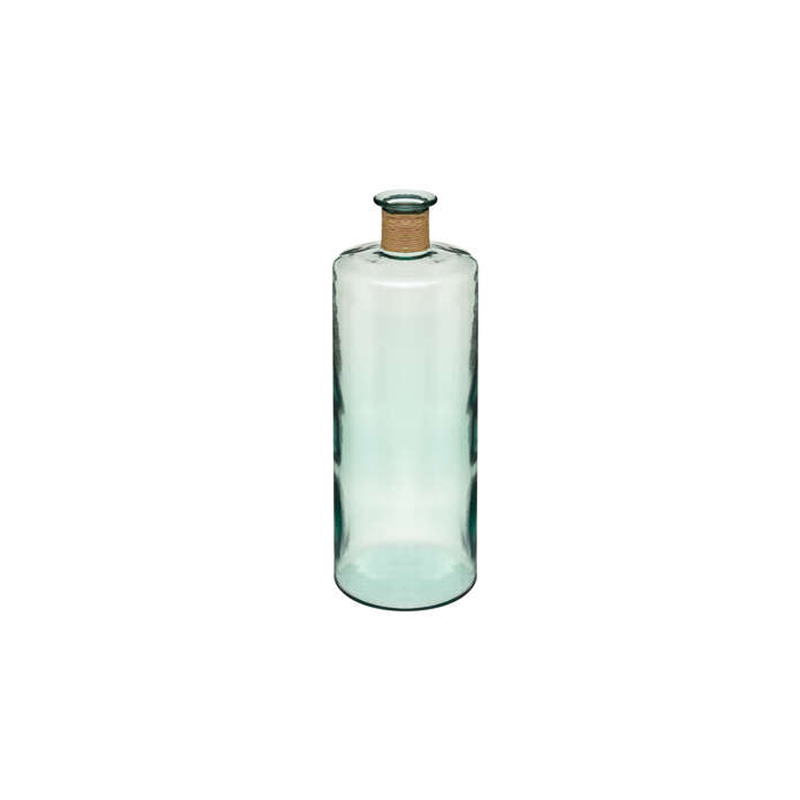 Glass vase bottle 25x75cm recyclable glass green-null