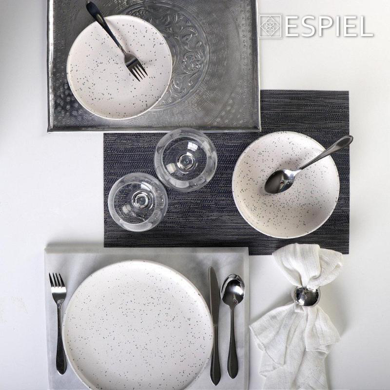 Espiel aluminium serving tray 42x30cm - silver, , medium-null