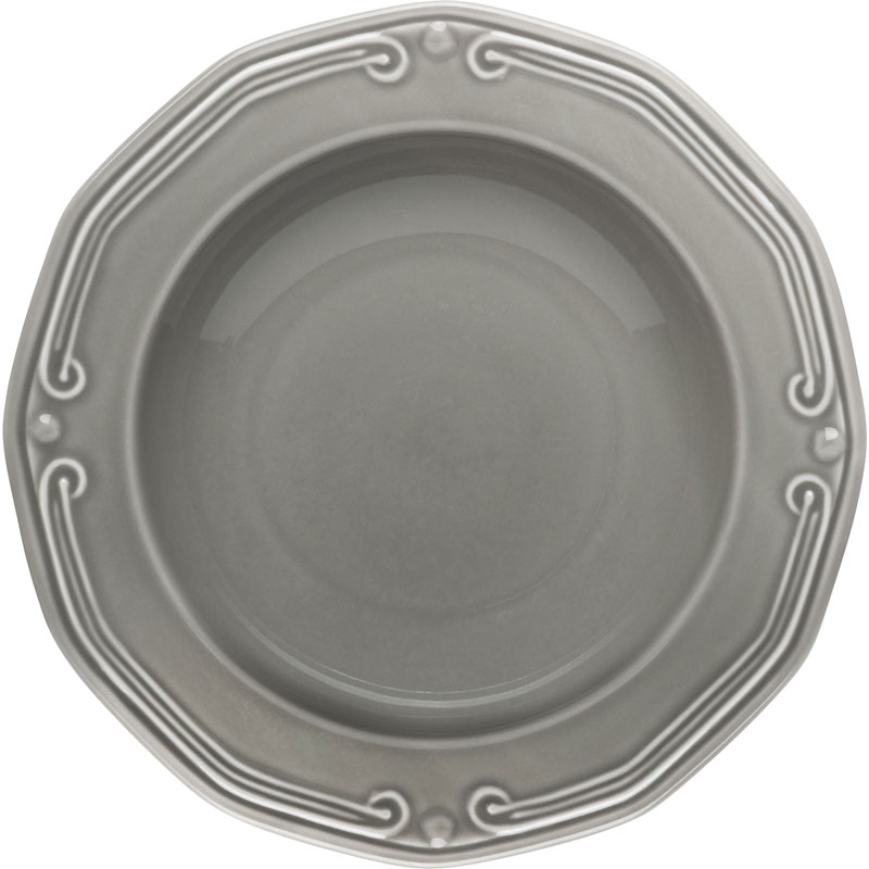 Athenee soup plate 23cm grey, , medium-null